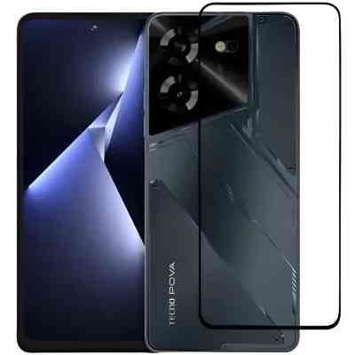 Скло захисне BeCover Tecno POVA 5 (LH7n) Black (710031) Вінниця