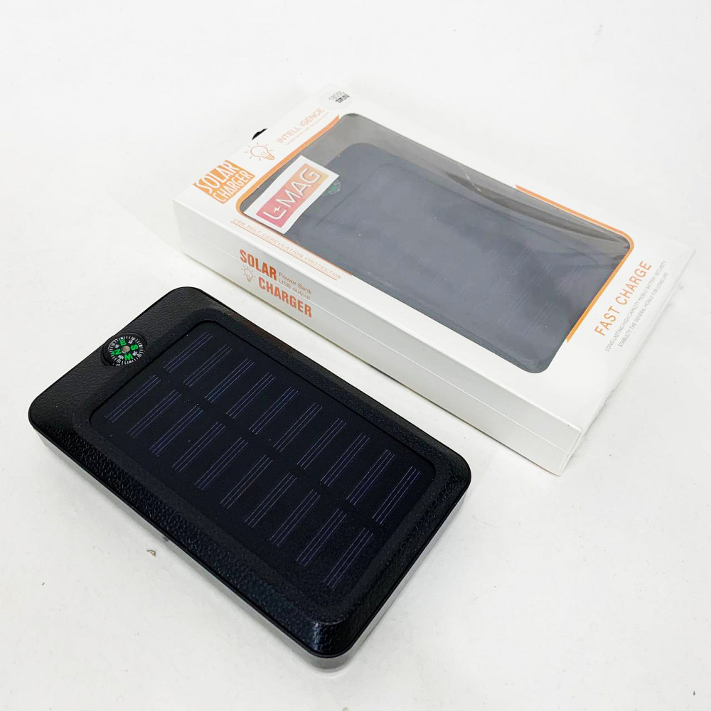 УМБ Power Bank Solar 18000 mAh мобільне зарядне з сонячною панеллю та лампою, Power Bank Charger Black KZ-78 Львів - фото 4