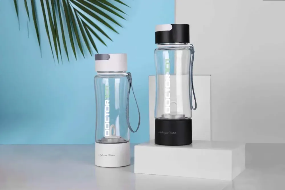 Генератор водородной воды Hanka на 380 мл с ингалятором и DuPont американской мембраной чёрная Днепр - изображение 2