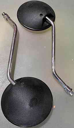 Дзеркала мото Альфа (круглі, чорні, d-10mm) Мукачево