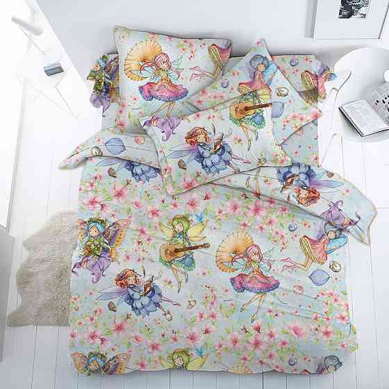 Ecotton Комплект наволочок Ecotton 40х60 см 2 шт дитяча Феї чарівниці рожево-блакитний Киев