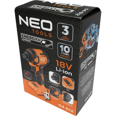 Гайковерт Neo Tools Energy+ 18V, бесщеточный, 3600об/мин, 300Нм, 1/4", 4 скорости (без АКБ и ЗУ) (04-612) Винница - изображение 9