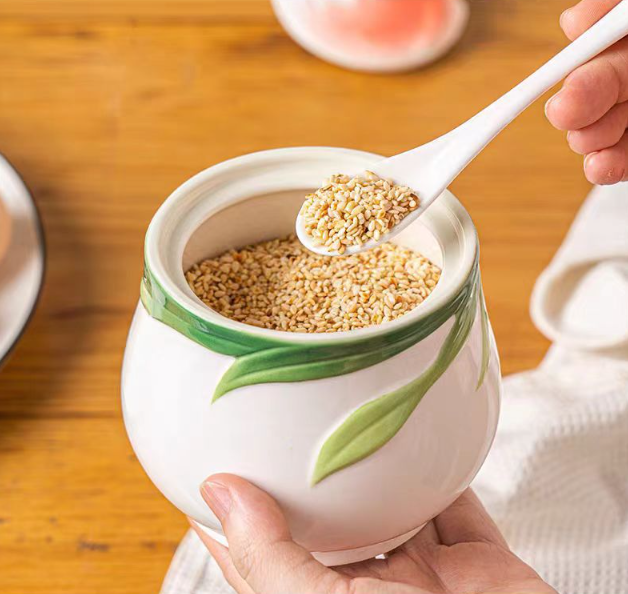 Емкость для сыпучих продуктов Lefard 180 мл Золотая рыбка Костяной фарфор Кременчуг - изображение 5