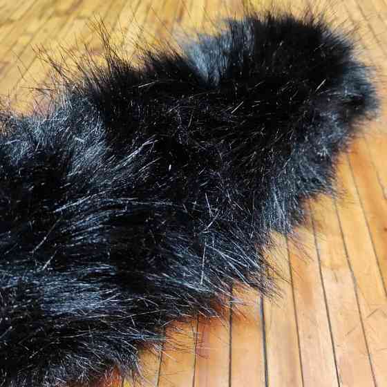 Костюм детский Кошка Чёрная: Маска + Хвост + Лапки. Набор 4 предмета, реалистичный Киев