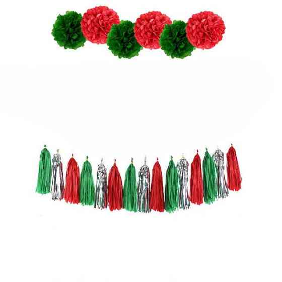 Набор новогодних гирлянд з шариками для дома one size разноцветный Киев