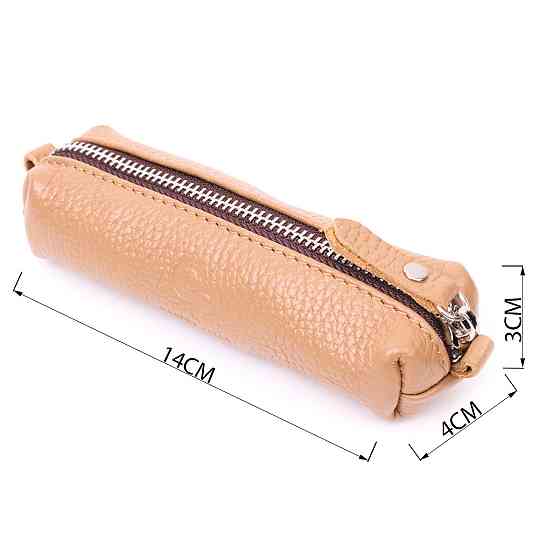 Оригінальна жіноча шкіряна ключниця GRANDE PELLE 11639 Бежевий Київ