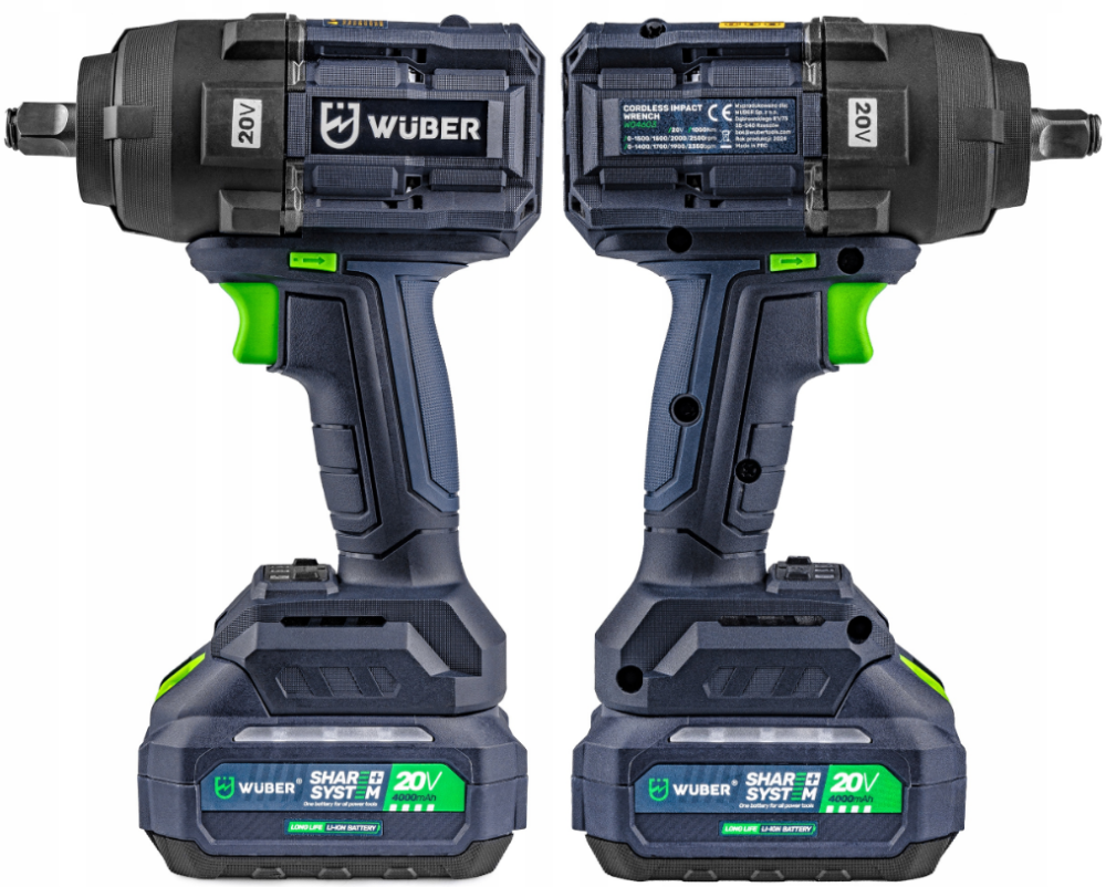 Гайковерт акумуляторний ударний 1000Нм WUBER (Польща) Київ - фото 9