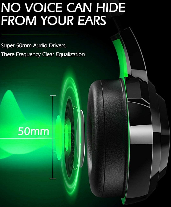 Игровые наушники с RGB  подсветкой. Киев - изображение 5