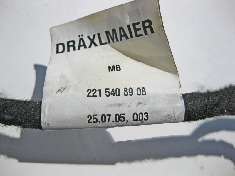 Mercedes-Benz  A2215408908 Джгут електропроводки задніх правих дверей S-Class W221 Одеса - фото 3