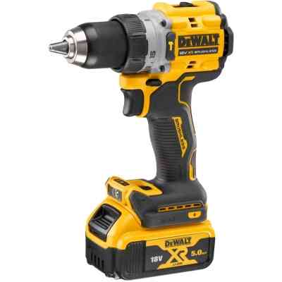 Шуруповерт DeWALT 18V XR Li-Ion 5Ah, 90 Нм, 0-650/0-2000 об/мин., кейс TSTAK (DCD805P2T) Винница