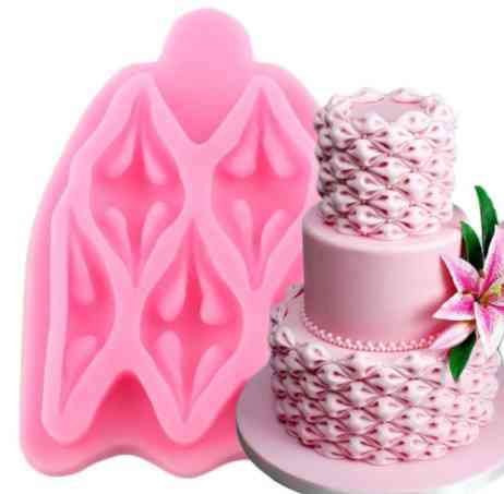 Форма силиконовая для украшения торта 95 на 75 мм розовый Киев