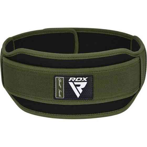 Пояс для важкої атлетики RDX RX5 Double Belt неопреновий Army Green S Каменское
