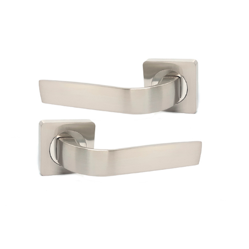 Ручка дверна на квадратній розетці HRoz-06.636 AL SN/CP KEDR Житомир - фото 2