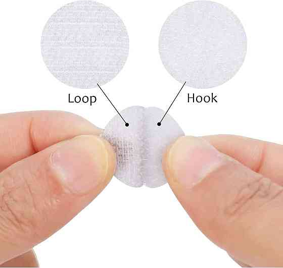 Белые липучки 15мм, 1000 пар для рукоделия Киев