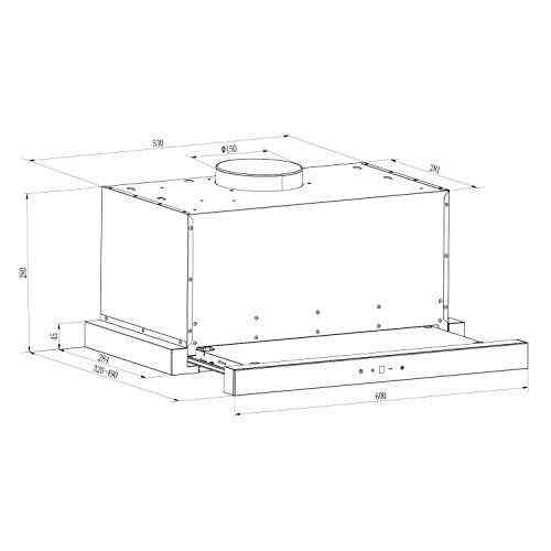 Вбудована витяжка Vinea Klarstein 60 см Німеччина Рівне