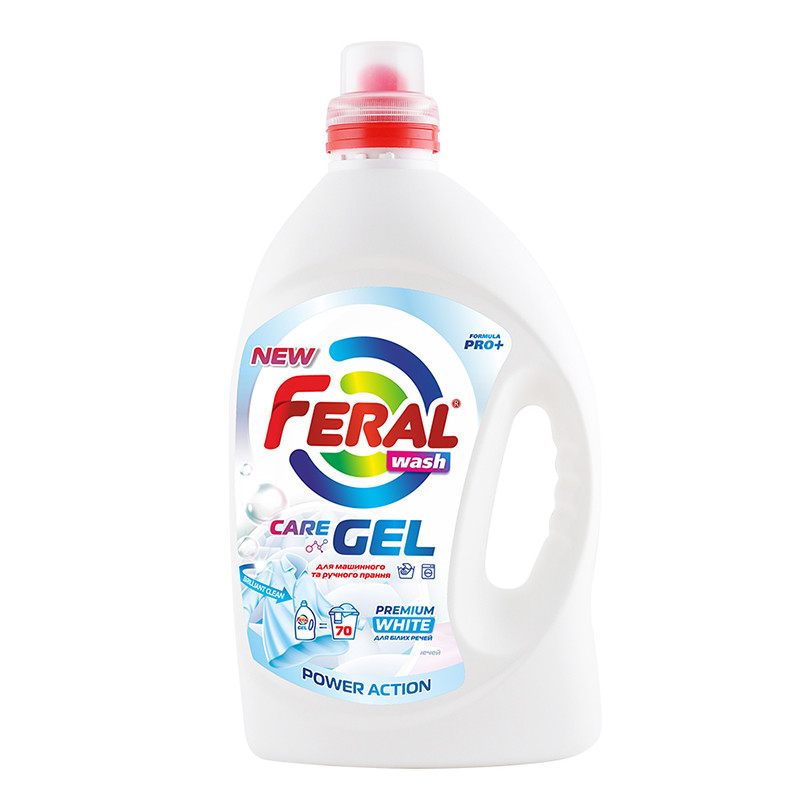 Гель для стирки Feral White для белых вещей 3,5л Львов - изображение 1