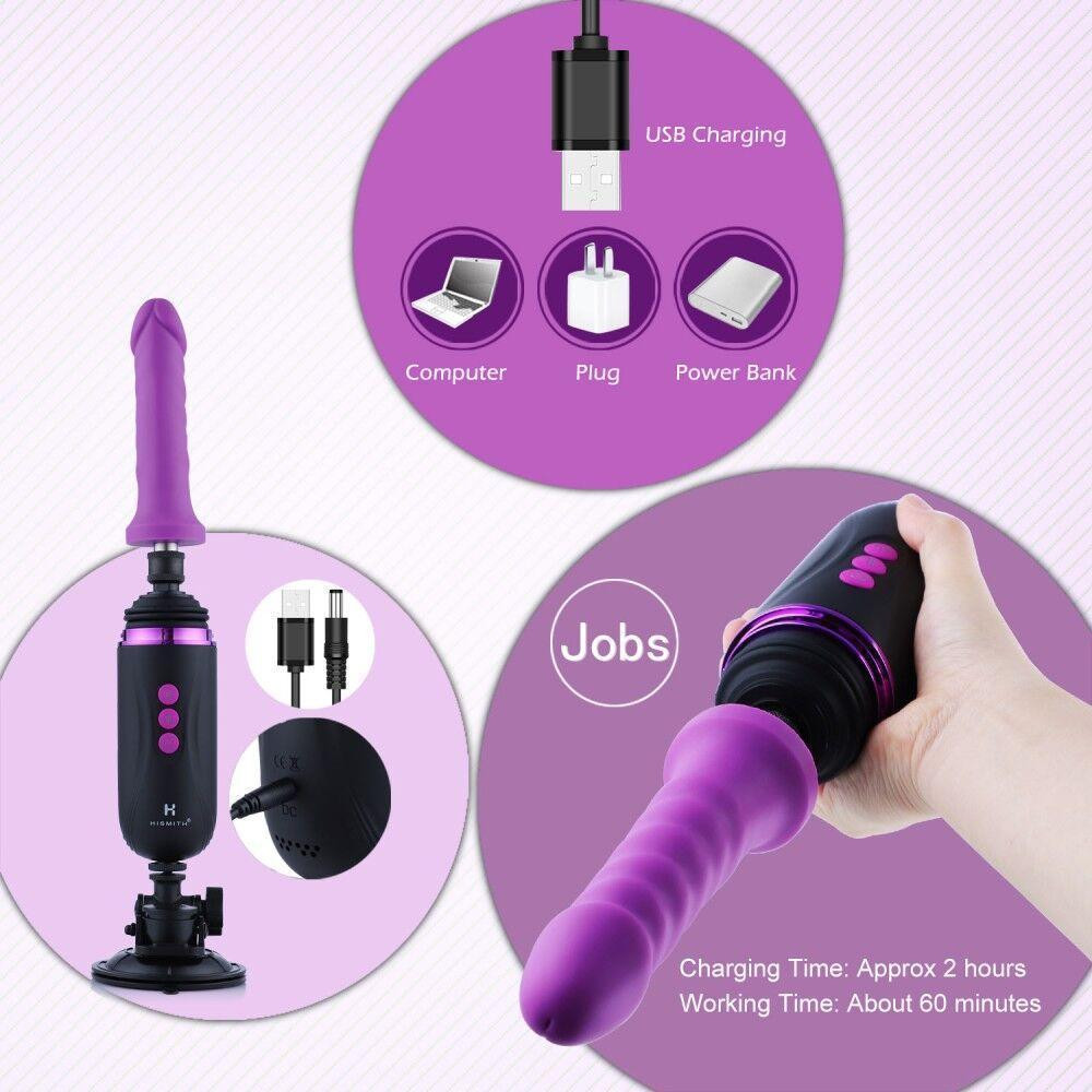 Міні секс-машина Hismith Mini Capsule Sex-Machine with Strong Suction Cup, потужна, перезаряджувана Sex Aura Київ - фото 5