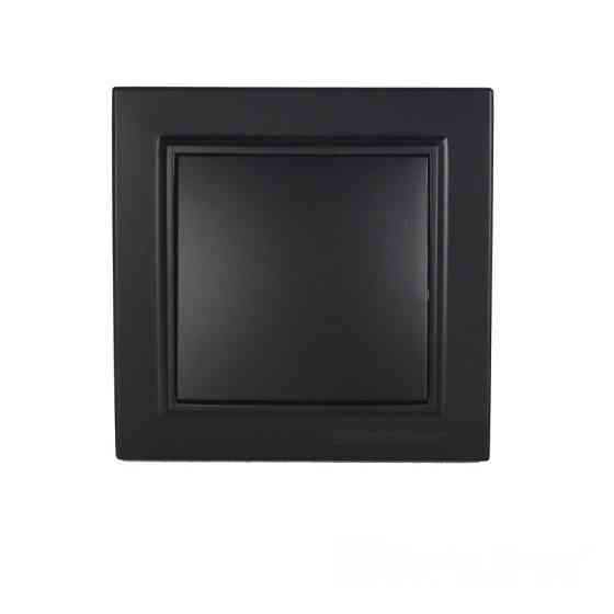 Вимикач одноклавішний, Enzo  бездоганний графіт Дніпро