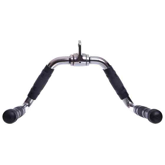 Рукоятка для тяги на трицепс и тяги к животу обрезиненная Zelart 2738 Киев