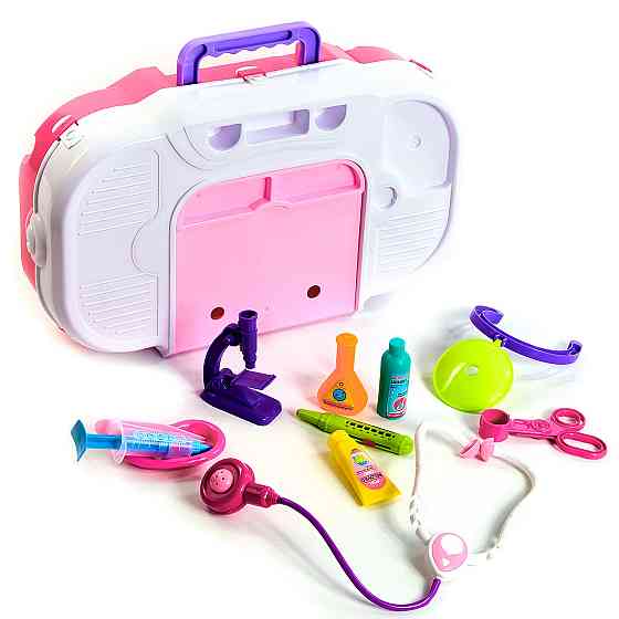 Большой детский набор доктора в чемодане. Подарочный набор для девочки (игровой набор 38 предметов) Каменец-Подольский