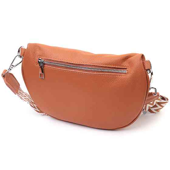 Стильна сумка для жінок через плече з міні гаманцем Vintage 22665 Руда Київ