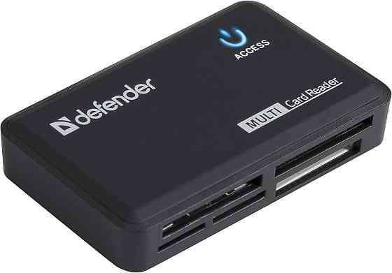 USB-хаб Defender Card Reader Optimus USB 2.0 Black (83501) (6054061) Київ