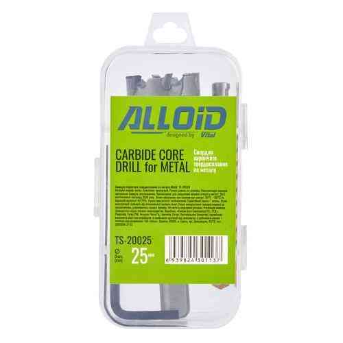 Свердло корончате твердосплавне по металу 25мм Alloid Одеса