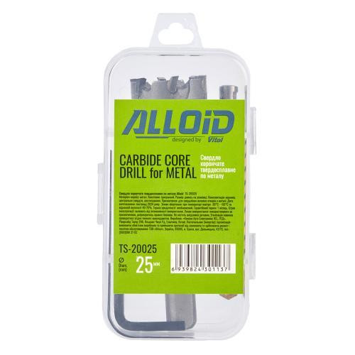 Свердло корончате твердосплавне по металу 25мм Alloid Одеса - фото 2