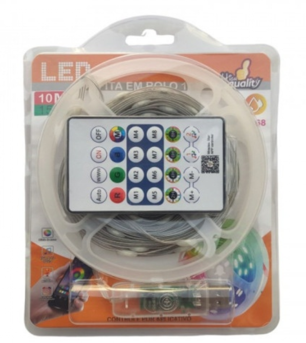 Світлодіодна стрічка LED RGB APP 10M bluetooth, 9609 Дніпро - фото 1