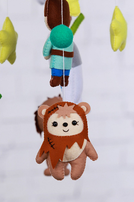 Дитячий мобіль на ліжечко для немовлят WooolyWool «Зоряні війни» Київ - фото 5