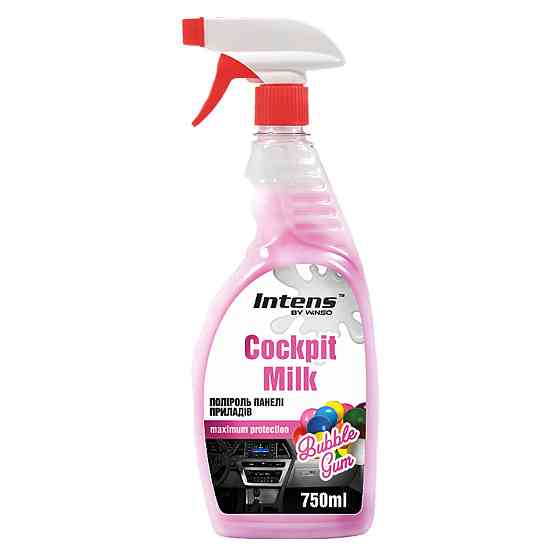 Полироль-молочко для панели приборов Winso Cockpit Milk Бабл Гам, 750мл Киев