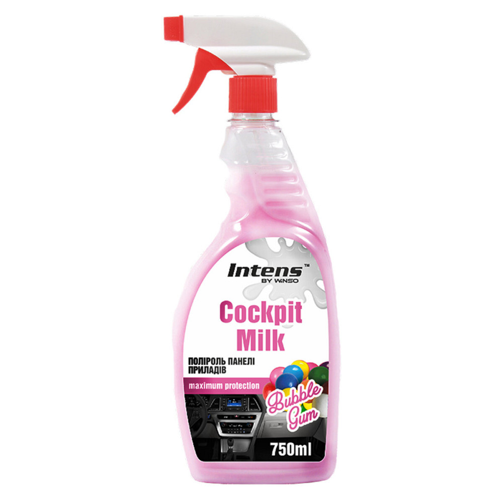 Полироль-молочко для панели приборов Winso Cockpit Milk Бабл Гам, 750мл Киев - изображение 1