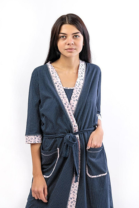 Спальний комплект Халат і нічна іграшка, рожевий Крохатушка одяг Київ - фото 6