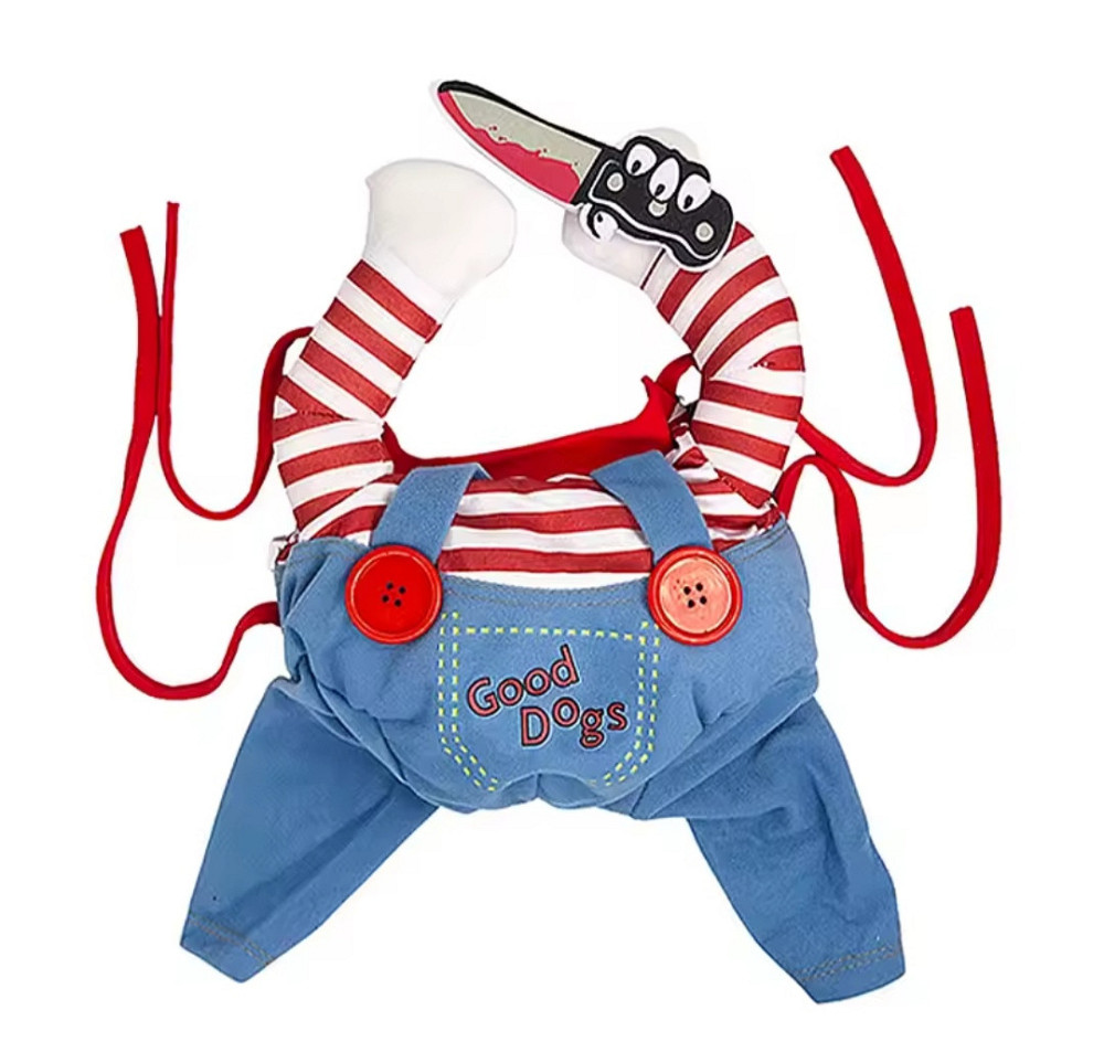 Костюм для собак і котів Чакі S на Хелловін різнокольоровий Київ - фото 10