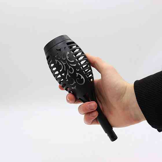 Садовий світильник на сонячній батареї 58см, 96LED, Solar flame / Вуличний ліхтар з ефектом полум'я Київ