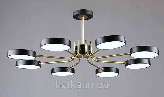 Люстра світлодіодна в стилі лофт Sirius B N6371/8 BK+COP Київ