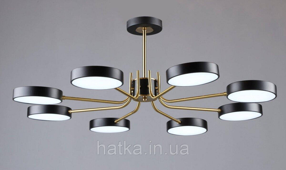 Люстра светодиодная в стиле лофт Sirius B N6371/8 BK+COP Киев - изображение 1