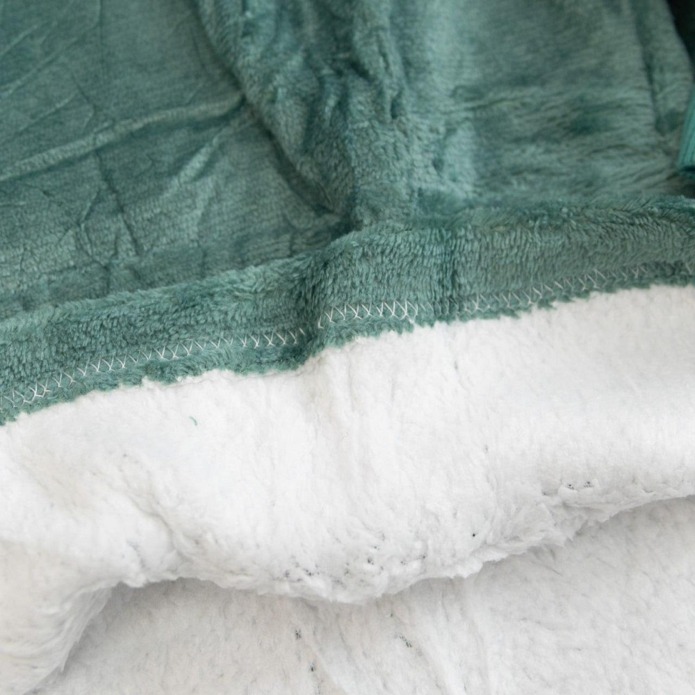 Плед толстовка с капюшоном (100х80см) HUGGLE HOODIE, Зеленый / Плед-худи / Оверсайз толстовка плед с капюшоном Киев - изображение 9