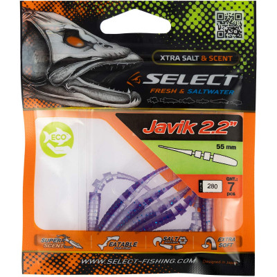 Силікон рибальський Select Javik 2.2&quot; 280 (7 шт/уп) (1870.72.75) Вінниця - фото 2