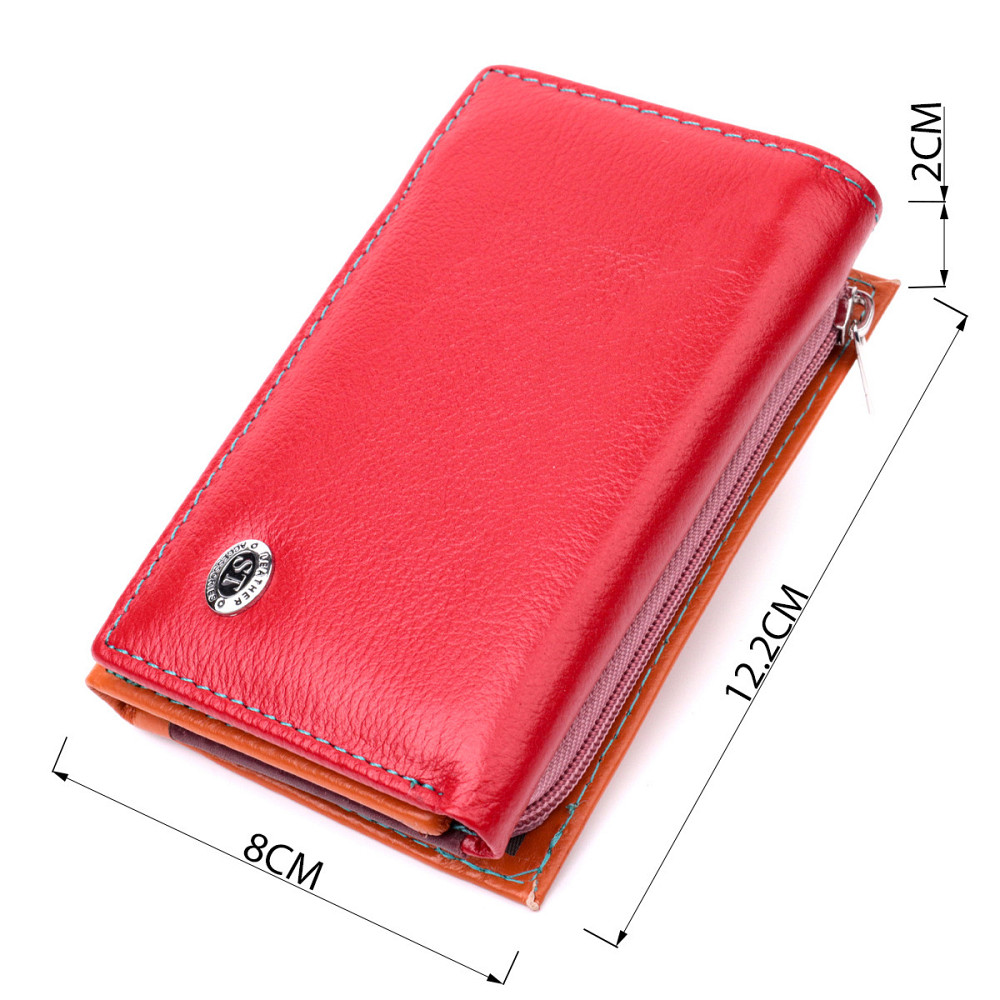 Стильный женский кошелек из качественной натуральной кожи ST Leather 19460 Разноцветный Киев - изображение 3