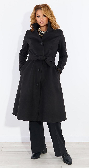 Красиве кашемірове пальто великого розміру Київ - фото 1