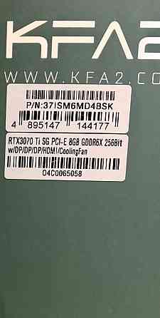 11шт KFA2 GeForce 3070 Ti SG 1-Click OC 8GB 3070Ti відеокарта. Київ