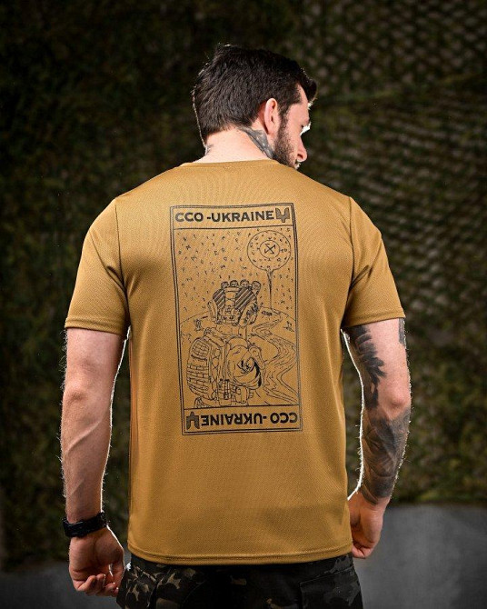 Тактична потовідвідна футболка Oblivion ССО Ukraine койот ДЛ7032 Одеса - фото 1