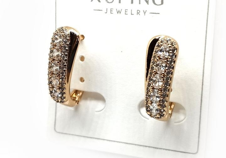 Серьги женские со стразами Киев - изображение 1