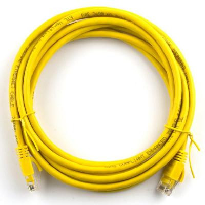 Патч-корд Ritar 5м, RJ-45, Cat.5e, CU, медь, желтый (02932) Винница - изображение 1