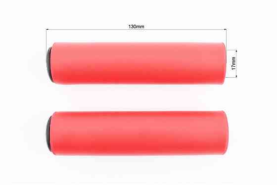 Ручки керма 130мм, пінорезинові, червоні Киев