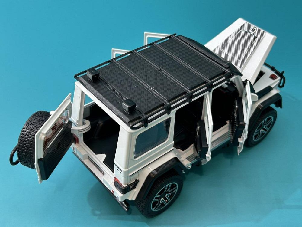 Машина Автосвіт gelendvagen g-class інерційна відчиняються двері капот багажник 22см Біла (AP-2023) Чернигов - изображение 7