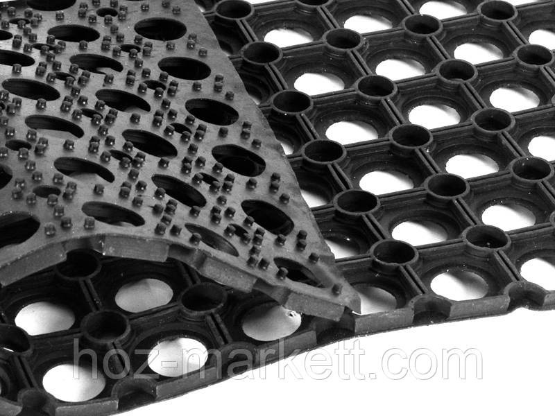 Килимок 100 см х 50 см х 1.5 см гумовий комірчастий сот Харків - фото 1