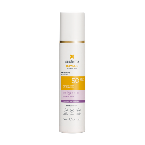 Сесдерма Омолоджуючий сонцезахисний крем для обличчя SPF 50 Sesderma Repaskin Urban 365 Anti-Aging SPF50 50 мл Дніпро
