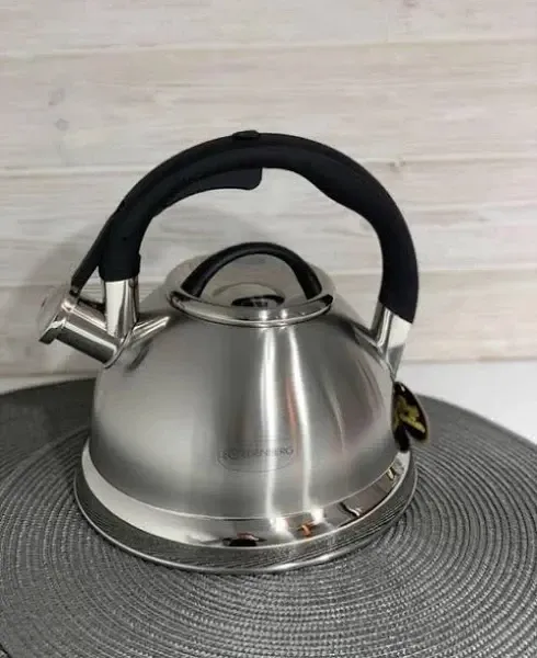 Стильный Чайник Со Свистком EB-1979 3.0 Лтр из нержавеющей стали, турбо-индукционное дно Одесса - изображение 2